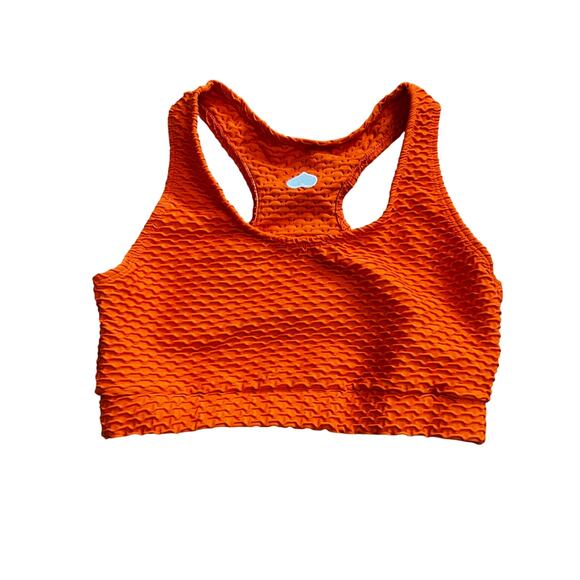 Booty by Brabants Other - BBB Booty by Brabants Croco Skin Textured Sports Bra Orange | OS